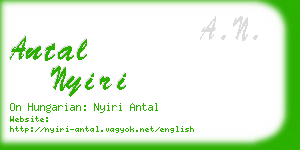 antal nyiri business card